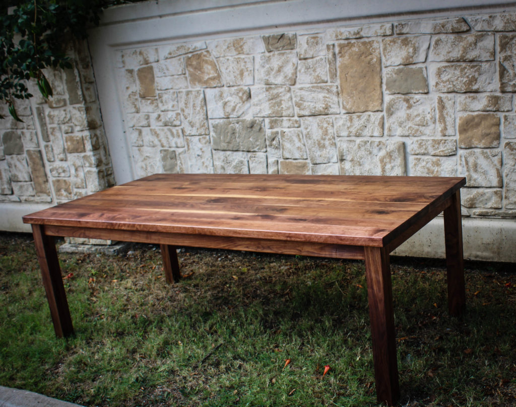 Black Walnut Farmhouse Table 1 KS WoodCraft