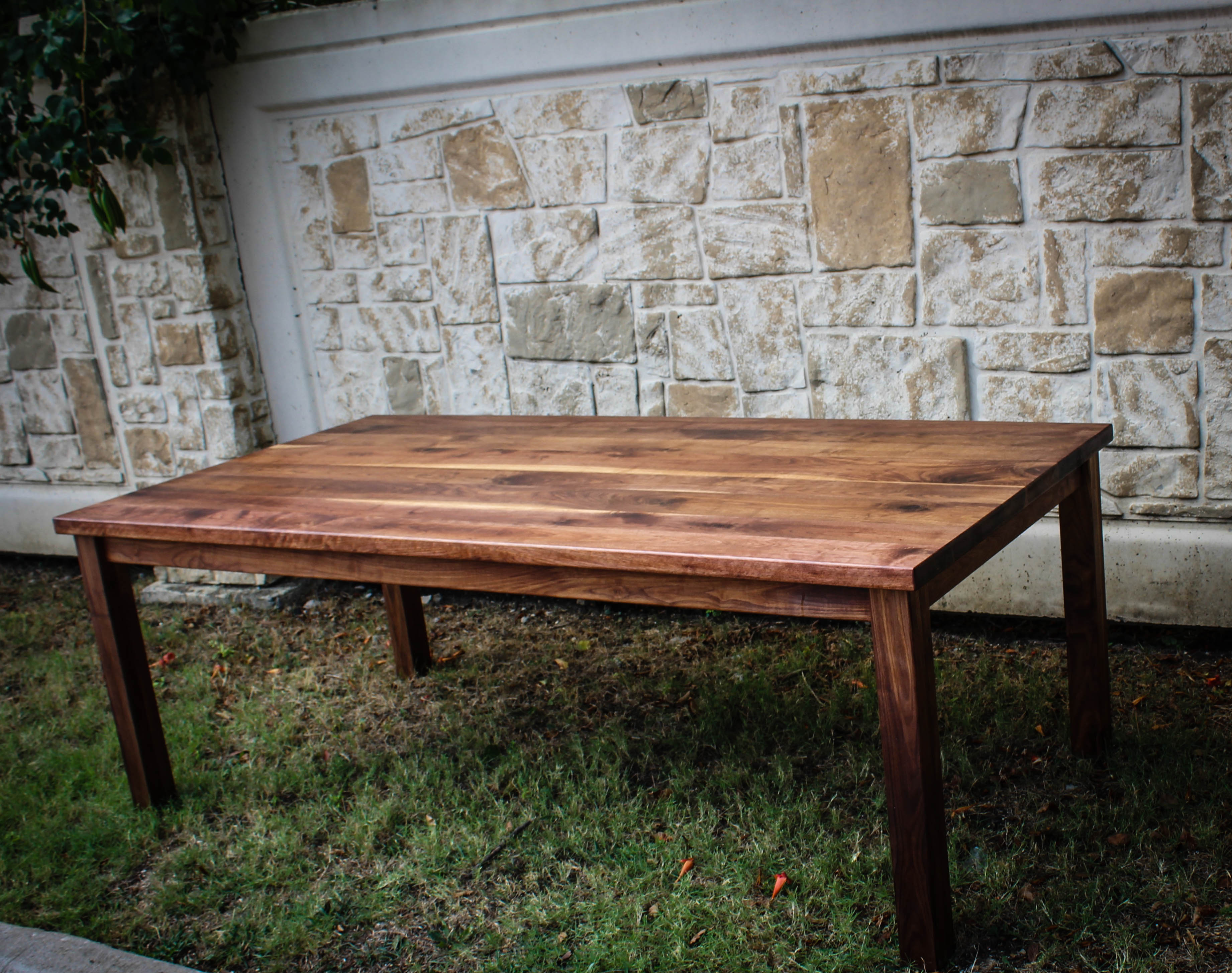 Black Walnut Farmhouse Table 1 KS WoodCraft