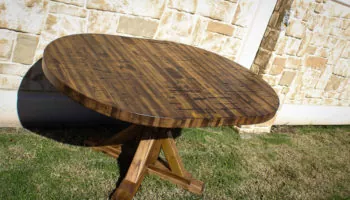 Round Expandable Boxar Trestle Table - 9